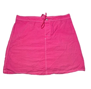 Fresh Produce Hot Pink Mini Skirt Drawstring Women’s Size Medium Beach Coverup - Picture 1 of 7