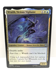 Magic The Gathering Spiderman - Wraith, Vicious Vigilante - Poco común - Lámina - SPG 160 - - Imagen 1 de 2