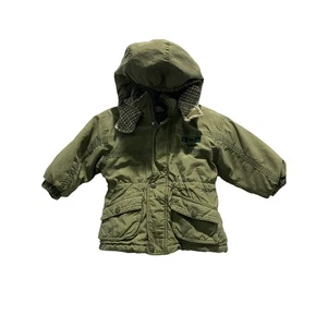 Vintage OshKosh B'Gosh Boys Green Puffer Jacket Size 2T - Picture 1 of 10