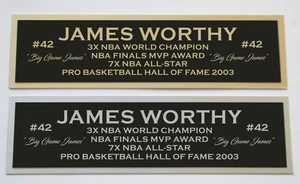James Worthy nameplate for signed autographed basketball photo jersey - Picture 1 of 2