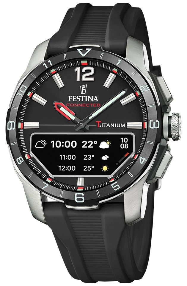 FESTINA CONNECTED Stainless Steel 44mm Quartz Wristwatch F23000-4