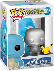 POP! Gry Pokémon Squirtle Metallic Silver 25th Anniversary Figurka winylowa #504 N - Zdjęcie 1 z 1