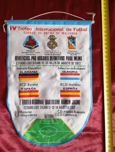 Alter Fußball wimpel: EINTRACHT FRANKFURT * Trofeo Ciudad de Palma 1972 !!! - Bild 1 von 2