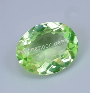 4.30 Ct Natural Green Peridot Oval Shape VVS Pak Gemstone AGL Certified - Picture 1 of 7