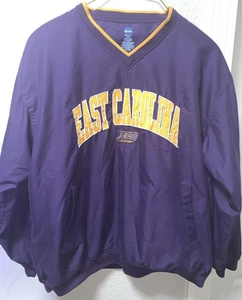 Vintage Y2K ECU East Carolina Pirates Embroidered Windbreaker Pullover Size L - Bild 1 von 4