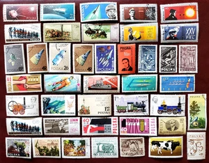 42 sellos de Polonia - Lote #95v Espacio y otros - Imagen 1 de 1