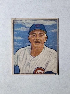 Bowman Frank Frisch #229 Chicago Cubs 1950 sin pliegue sin derechos de autor - Imagen 1 de 2