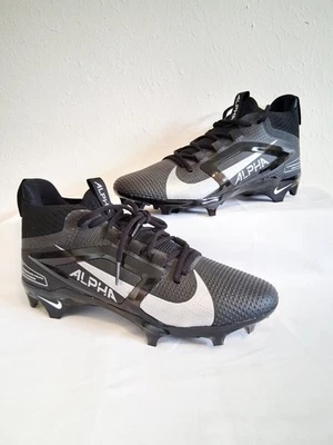 Nike Alpha Elite 4 Menace Silver Black Football Cleats Mens Size 11.5  - Image 1 of 4