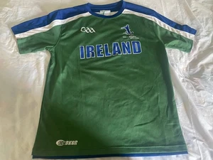 Mens Ireland Gaelic Soccer Football Shirt Jersey Size Large Crocker Sports GAA - Picture 1 of 7