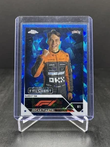 2023 Topps Chrome Sapphire F1 Oscar Piastri RC Rookie Freshest #195 (A) - Bild 1 von 2