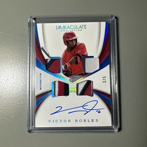 2018 Panini Immaculate VICTOR ROBLES Patch On-Card Auto /5! RC ! Rookie ! SP - Picture 1 of 6