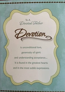 To A Devoted Father, Happy Father’s Day, large, Greeting Card - Picture 1 of 3