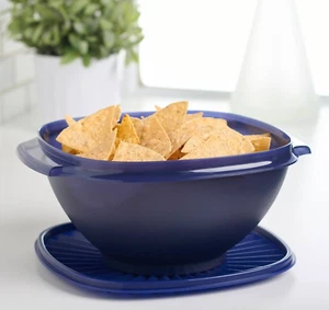 Tupperware Servalier Bowl 2.8L / 11.75 Cups Bowl Arctic Night Blue Brand New - Picture 1 of 2