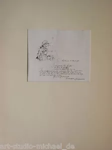Artist/Workshop Scene "Dieter Weinmann" Birthday Card for Gurlitt, 1963 - Picture 1 of 4