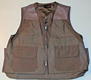 VINTAGE 10-X HUNTING/SHOOTING VEST! TONS OF POCKETS/ZIPPER FRONT! MADE IN USA 50 - Picture 1 of 12