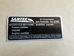 DATA PLATE - Picture 1 of 2