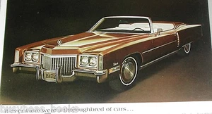 1972 Cadillac advertisement, CADILLAC Eldorado convertible - Picture 1 of 4