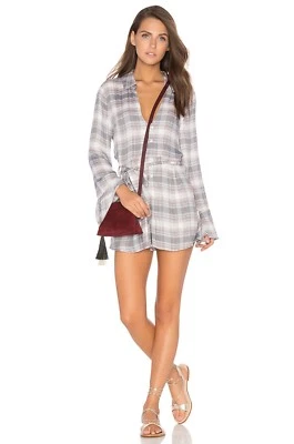 Somedays Lovin Distant Mornings Playsuit Plaid Size S - Image 1 of 3