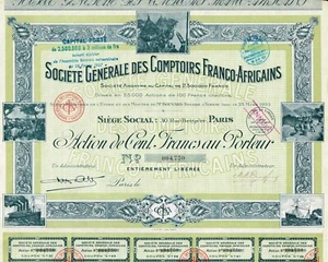AFRIKA FRANCO-AFRICAN TRADING COMPANY Aktienzertifikat / Anleihe - Bild 1 von 1