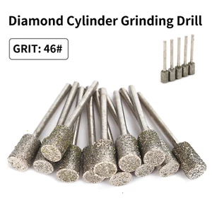 Broca para rebabas de molienda de diamante de 3*8 mm vástago de 3 mm para madera, jade, cerámica, vidrio - Imagen 1 de 12