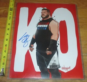 WWF WWE KO Kevin Owens autógrafo firmado 11 x 14 Nolanium Wrestling impresión artística certificado de autenticidad - Imagen 1 de 2