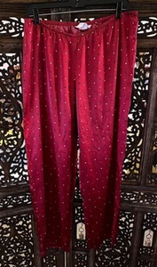 GILLIGAN & O’MALLEY SLEEPWEAR RED WITH BLACK AND WHITE POLKA DOTS PAJAMA PANTS - Picture 1 of 3