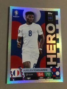 Topps Match Attax Euro 2024 Fra8 - Tchouameni Aurelien Hero - Francia - Picture 1 of 1