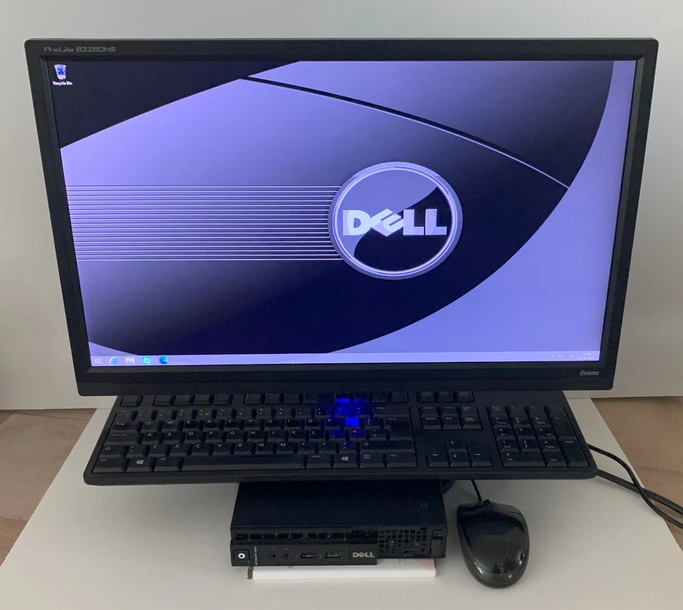 Dell OptiPlex 3020 Micro , Core i3 4th Gen, 8GB RAM, 500GB HDD, Win 8.1+Monitor  - Image 1 of 4