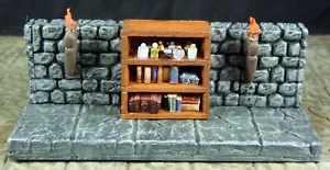 PARETE LIBRERIA SEGRETA DIPINTA A MANO - Funziona con Dwarven Forge, D&D, DnD - Foto 1 di 4