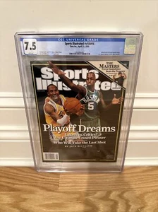 CGC 7.5 NEWSSTAND EDITION Sports Illustrated-Kobe Bryant,Kevin Garnett-4/21/2008 - Picture 1 of 1