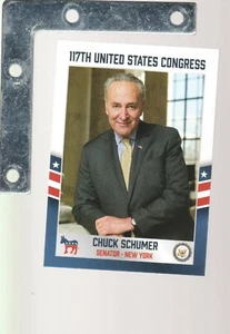 Tarjetas fascinantes 2021 Congreso de los Estados Unidos #64 Chuck Schumer DEM NUEVA YORK SENADO mayor Ldr - Imagen 1 de 2