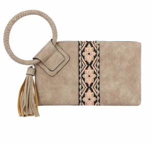 Bolso de pulsera tapiz azteca piedra bronceada - Imagen 1 de 2