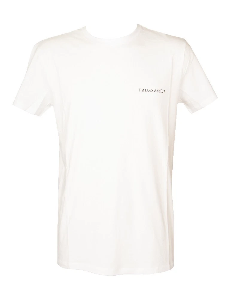 Мужская футболка TRUSSARDI с коротким рукавом и круглым вырезом с напечатанным логотипом эластичный хлопок  - Изображение 1 из 1