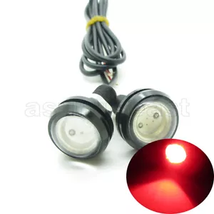 2 x Red 23mm Car Eagle Eye LED Daytime Running Light DRL Waterproof DC 12V - Bild 1 von 6