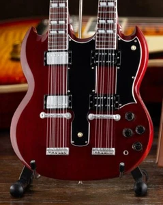 Axe Heaven Gibson SG EDS-1275 Doubleneck Cherry 1/4 scale Model  Guitar GG-223 - Picture 1 of 3