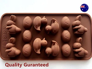 Bunny Egg Easter Chocolate Cake ice Cube Cookie Silicone Mold Mould Decorating - Picture 1 of 11