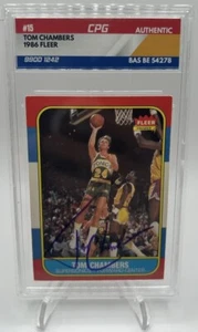 1986-87 Fleer - #15 Tom Chambers Auto CPG - Picture 1 of 2