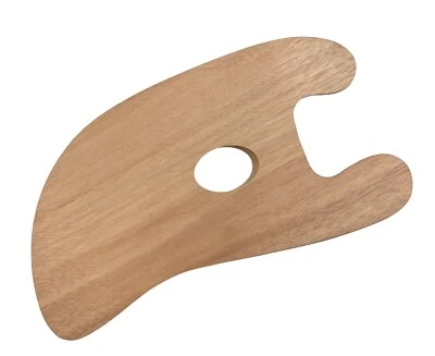 ELCO Holz Mischpalette ergonomisch geformt 16 x 30 cm für Ölfarben Acrylfarben