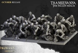 Warhammer - 7 GHOUL 28mm DA DIPINGERE - NO BASI - Foto 1 di 1