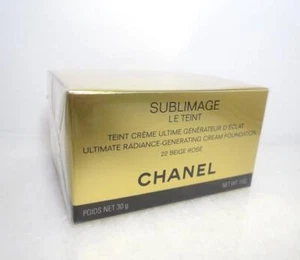 CHANEL SUBLIMAGE LE TEINT ULTIMATE CREAM FOUNDATION 22 BEIGE ROSE - 1 OZ BOXED* - Picture 1 of 5