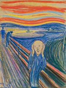 EDVARD MUNCH Art Poster or Rolled Canvas Print "THE SCREAM" - Picture 1 of 1