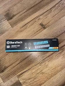 DURATECH 10PC 3/8" Drive Socket Set Metric Socket Set 6-Point Shallow Socket Set - Picture 1 of 2