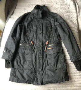 Khujo women coat Black size XL zipper winter/fall - Picture 1 of 15