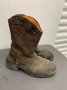 Timberland Pro Alloy Toe Brown Leather Waterproof Boots Size 11 - Picture 1 of 12