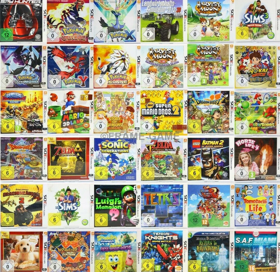 Nintendo 3DS Klassiker Mario Zelda Pokemon PAL OVP Spielesammlung zum Auswählen - Bild 1 von 1