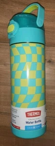 Thermos 16oz Stainless Steel FUNtainer Water Bottle with Bail Handle - Neon Lime - Picture 1 of 4
