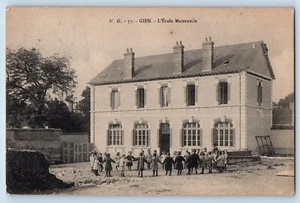Antigua postal de jardín de infantes Gien Loiret Centre-Val de Loire Francia c1910 - Imagen 1 de 2