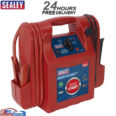 Sealey RS105 12V 24V RoadStart Jump Starter Booster Emergency Power Pack P - Image 1 of 4