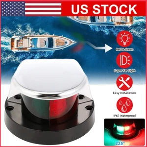 Boat Navigation Lights Red&Green LED Marine Navigation Light Boat Bow Light NEW - Picture 1 of 12