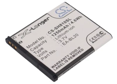 NEW Battery for Sharp SH80iUC SH81iUC EA-BL20 Li-ion UK Stock - Image 1 of 4